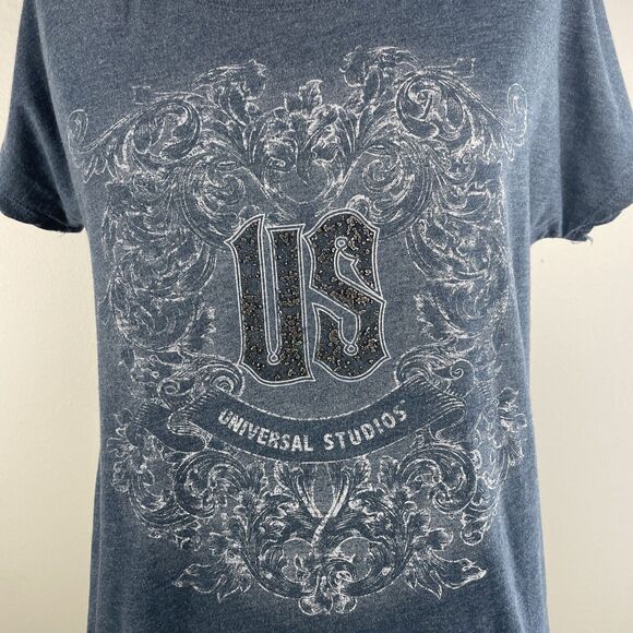 Universal Studios Short Sleeve Graphic Tee Womens Size Small Blue T Shirt - Picture 2 of 8